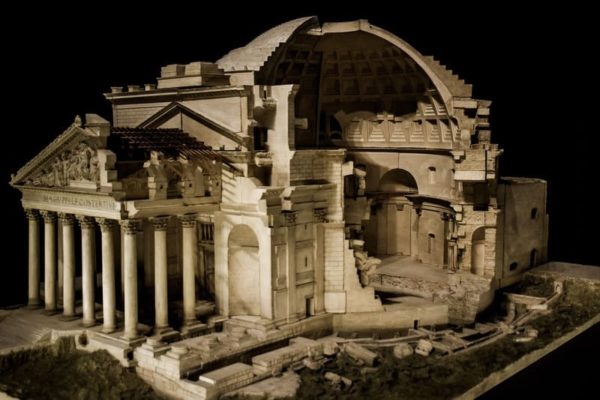 Maquette de l'architecture du Pantheon